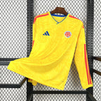 Colombia World Cup 2026 Long Sleeve Home Kit  (Please put your preferred number and name in the order note)