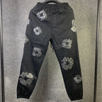 Denim Tears Mono Wreath Sweatpants 'Black'