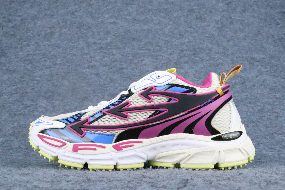 Off-White Be Right Back Mesh Sneakers 'Magenta Royal Blue'