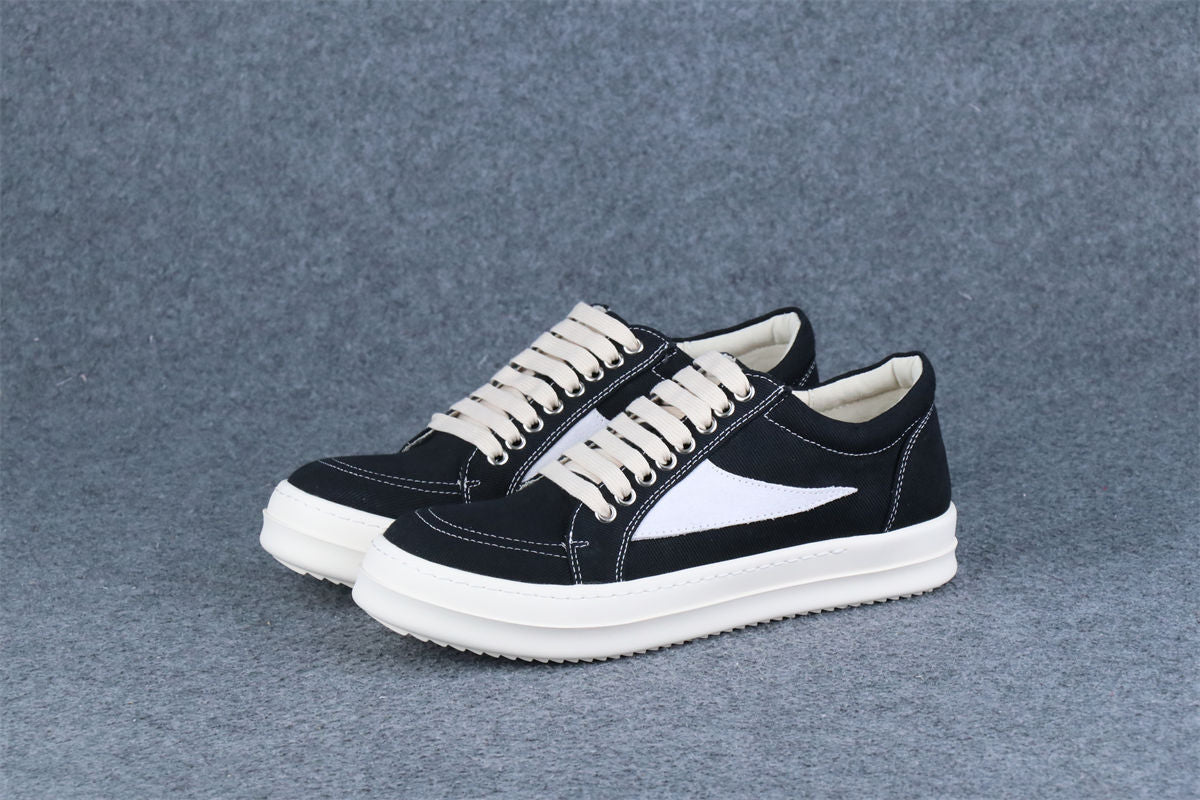 Rick Owens DRKSHDW Scarpe Denim Vintage Sneaker 'Black Milk'