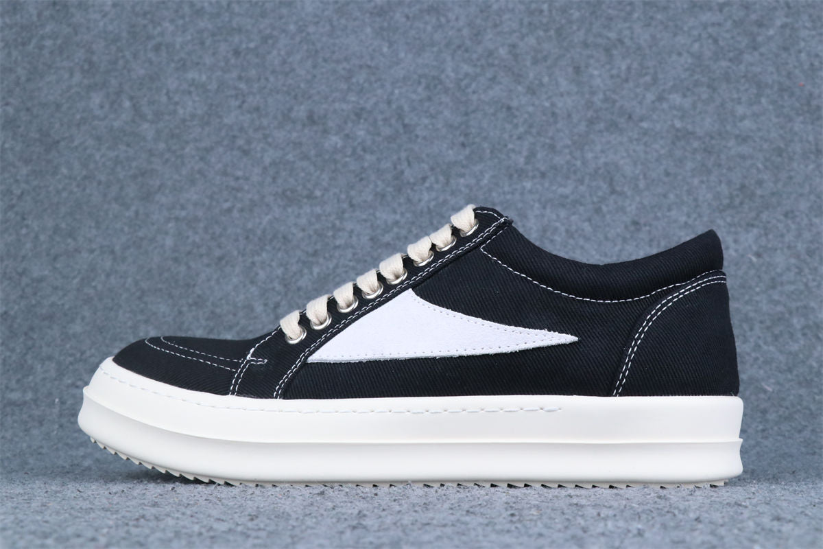 Rick Owens DRKSHDW Scarpe Denim Vintage Sneaker 'Black Milk'