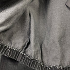 PRADA Women's Grey Denim Blouson Jacket 'Gray'