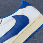 Fragment Design x Travis Scott x Air Jordan 1 Retro Low OG SP 'Sail Military Blue' (B-Grade)